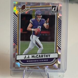 2024 JJ McCarthy Panini Donruss The Rookies Hologram card